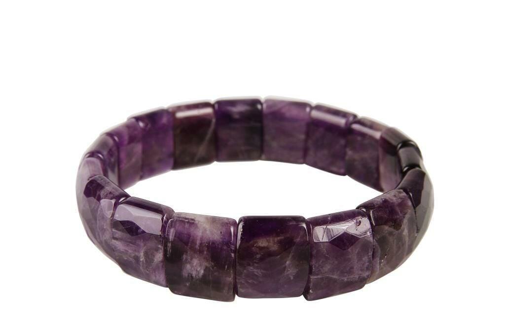 Ametist Doğal Taş Kare Bileklik 201695