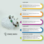 Yengeç Burcu Doğal Taş Makrome Bileklik 212215