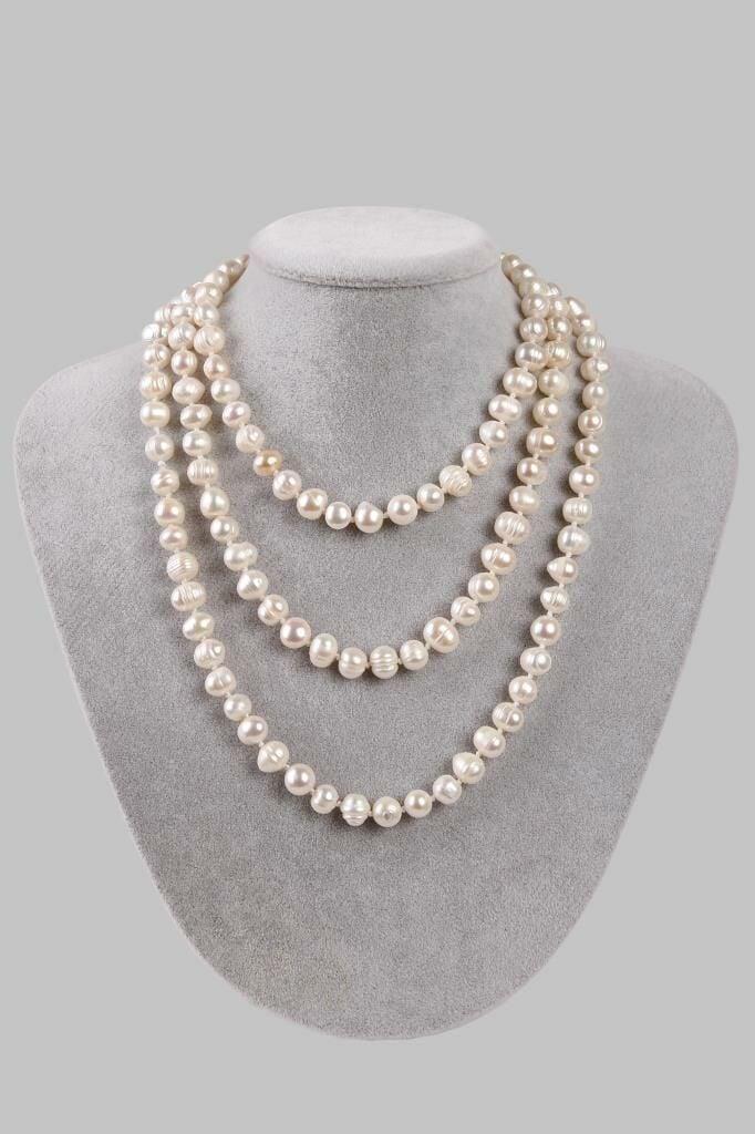 İnci Kolye 80 cm (Gerçek Tatlı Su İncisi) 201709