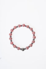 Rodokrozit &amp; Hematit Gümüş Aparatlı Bileklik