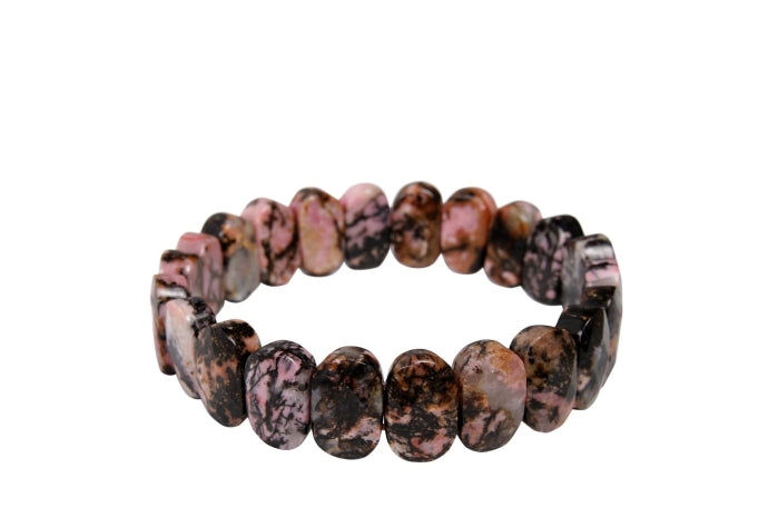 Rodonit Doğal Taş Geniş Kesim Bileklik 210147