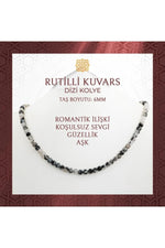 Rutilli Kuvars 6 mm Dizi Doğal Taş Kolye