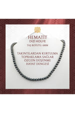 Saff Doğal Taş Hematit 6 mm Dizi Doğal Taş Kolye - 54cm Fiyatı, Yorumları - Trendyol