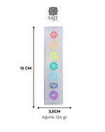 Selenit 7 Çakra Enerji Plakası