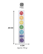 Selenit 7 Çakra Kabartmalı Enerji Plakası