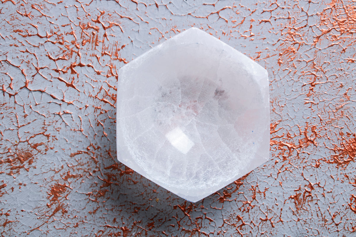 Selenit Altıgen Tabak