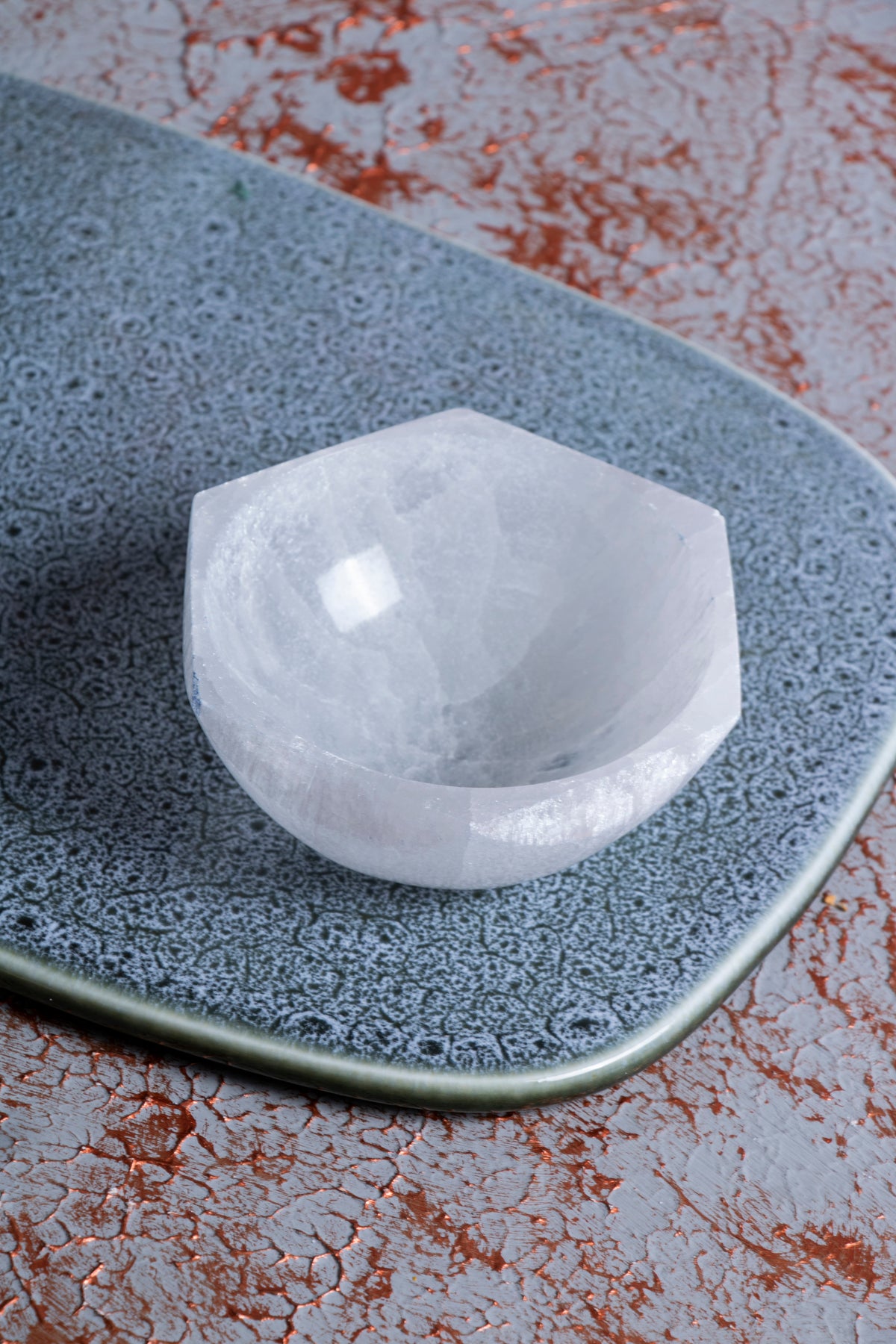 Selenit Altıgen Tabak