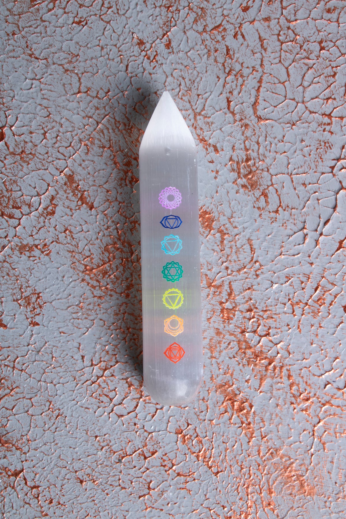 Selenit Çakra Çubuğu