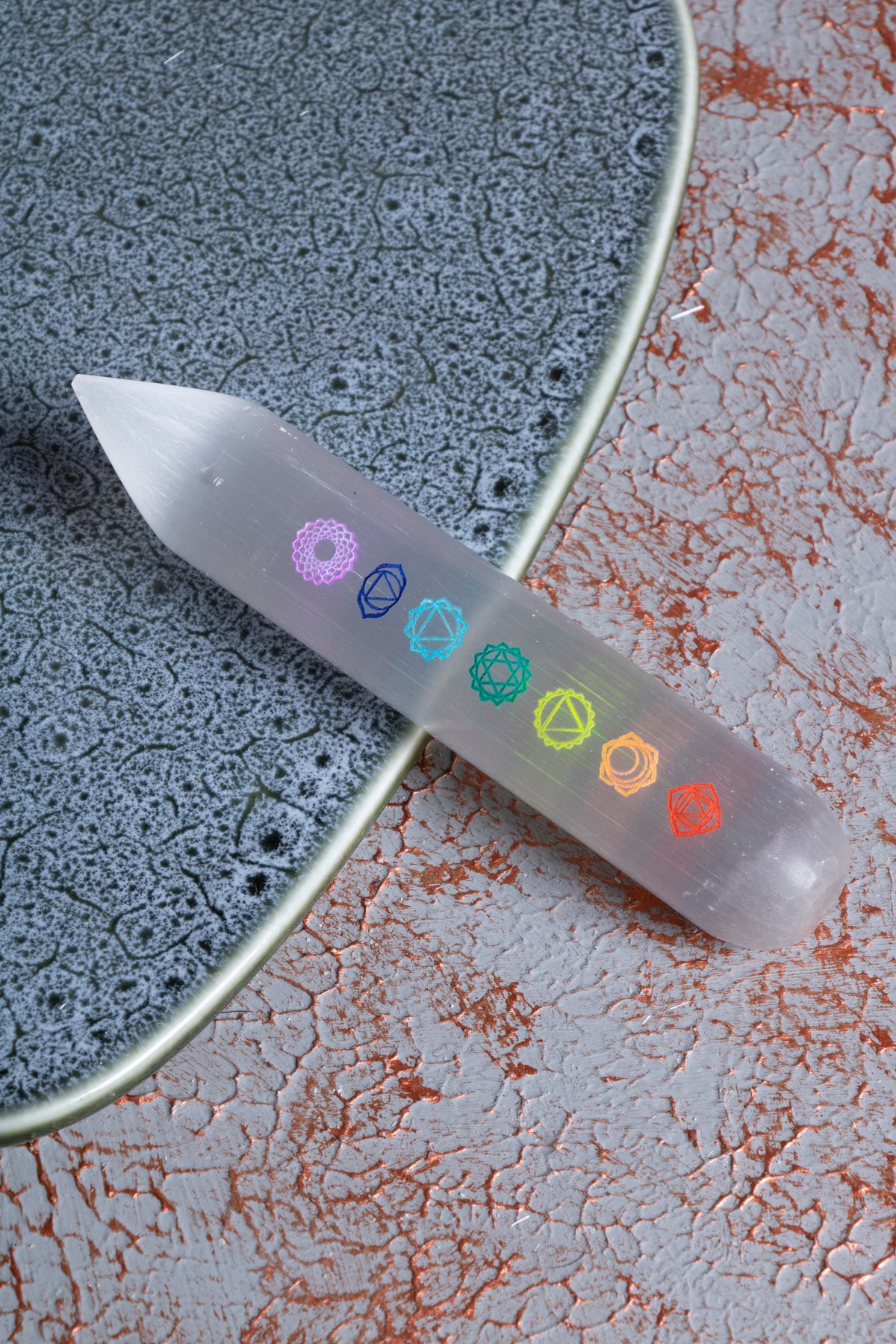 Selenit Çakra Çubuğu