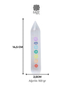 Selenit Çakra Çubuğu