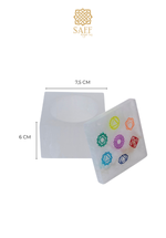 Selenit Çakra Motifli Kare Takı Kutusu