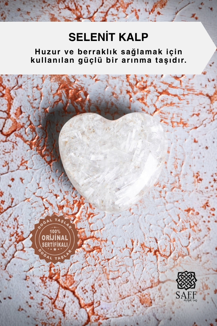 Selenit Kalp Obje