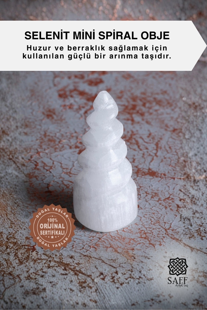 Selenit Mini Spiral Obje