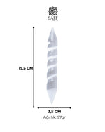 Selenit Spiral Enerji Çubuğu