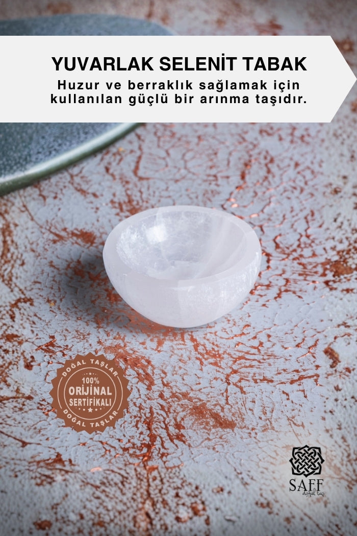 Selenit Yuvarlak Tabak no.1