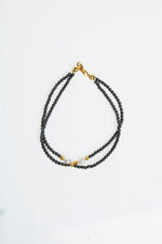 Sertfikalı İnci &amp; Hematit Doğal Taş Kilitli Bileklik