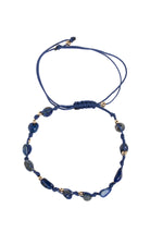 Sertfikalı Lapis Lazuli Doğal Taş Makrome Bileklik