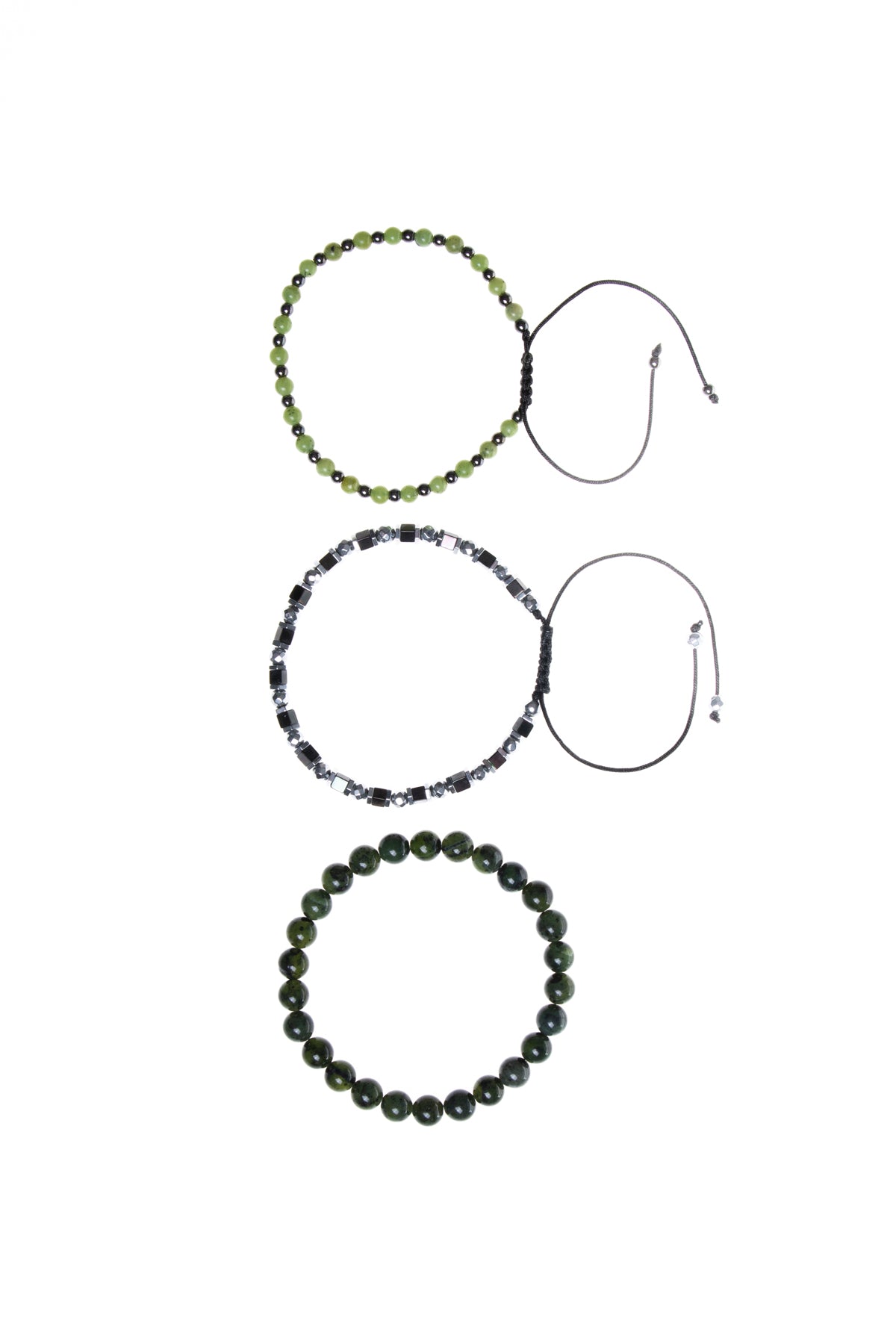 Sertifikalı Akuamarin &amp; Hematit &amp; Gümüş Aparat Set Bileklik