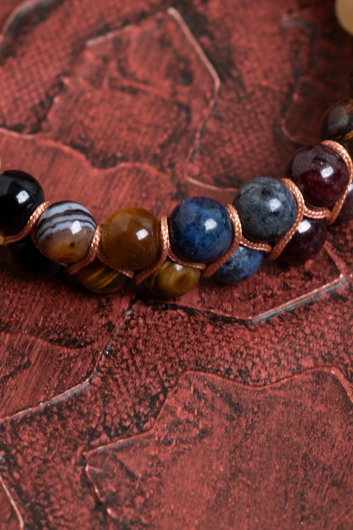 Sertifikalı Aslan Burcu Kaplan Gözü ve Lal Taşlı Bileklik