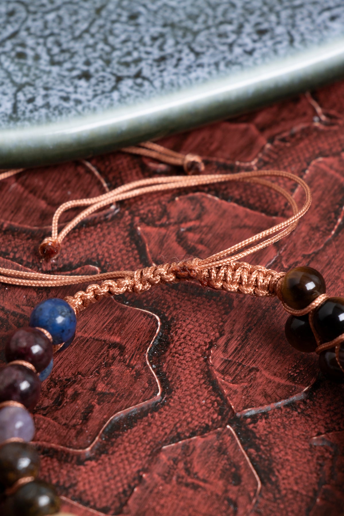 Sertifikalı Aslan Burcu Kaplan Gözü ve Lal Taşlı Bileklik