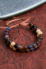 Sertifikalı Aslan Burcu Kaplan Gözü ve Lal Taşlı Bileklik