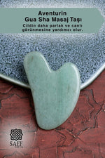 Sertifikalı Aventurin Gua Sha Masaj Taşı