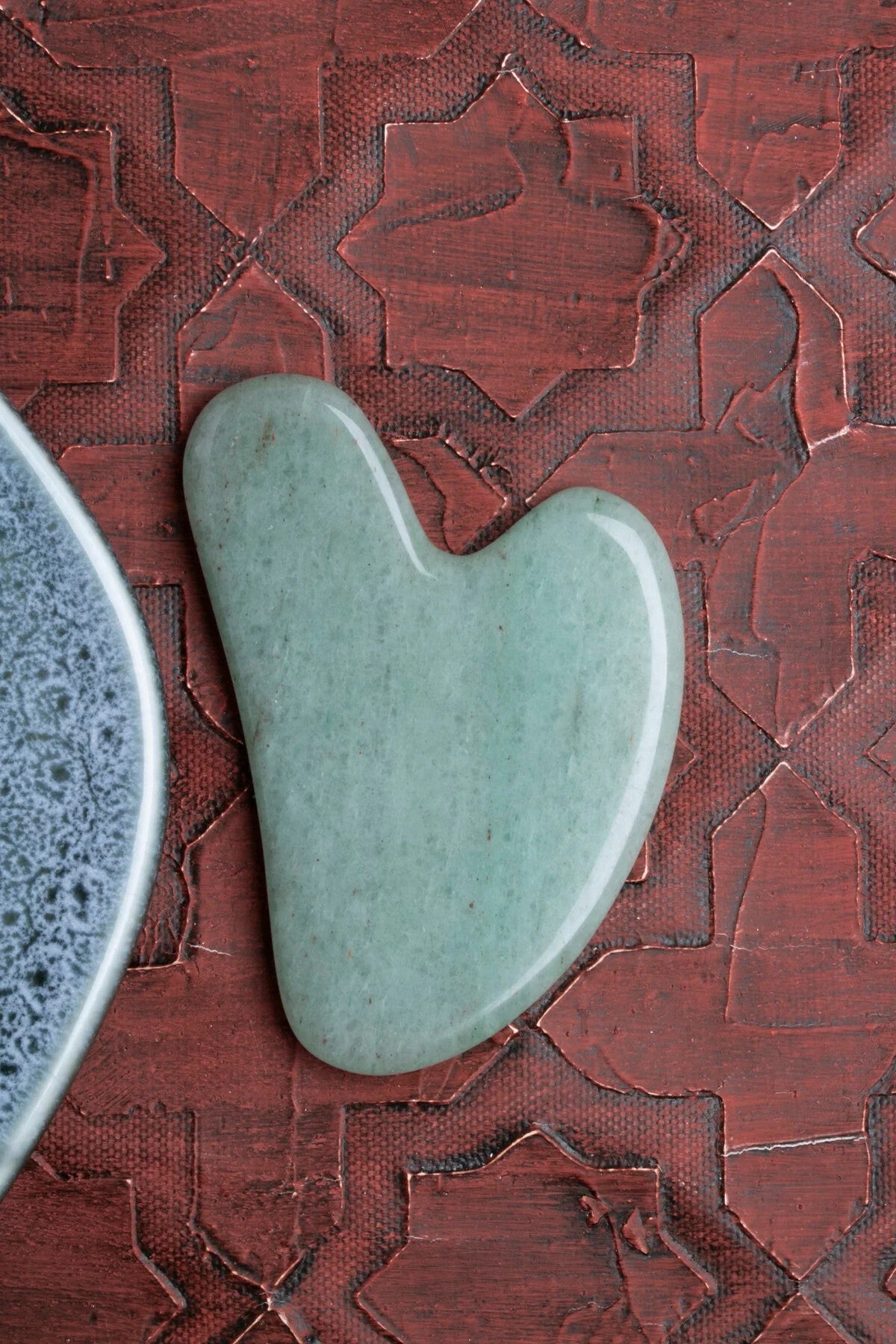 Sertifikalı Aventurin Gua Sha Masaj Taşı