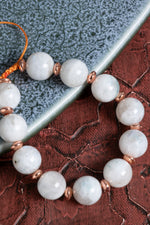 Sertifikalı Ay Taşı Doğal Taş Makrome Bileklik