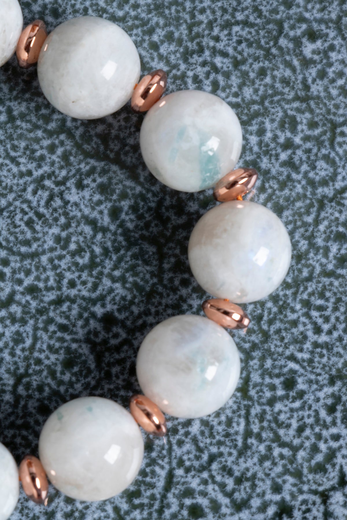 Sertifikalı Ay Taşı Doğal Taş Makrome Bileklik