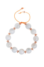 Sertifikalı Ay Taşı Doğal Taş Makrome Bileklik