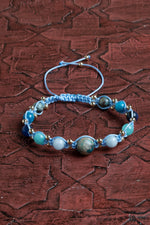 Sertifikalı Boğaz Çakrası Dengeleyici Doğal Taş Bileklik