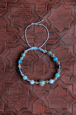 Sertifikalı Boğaz Çakrası Dengeleyici Doğal Taş Bileklik