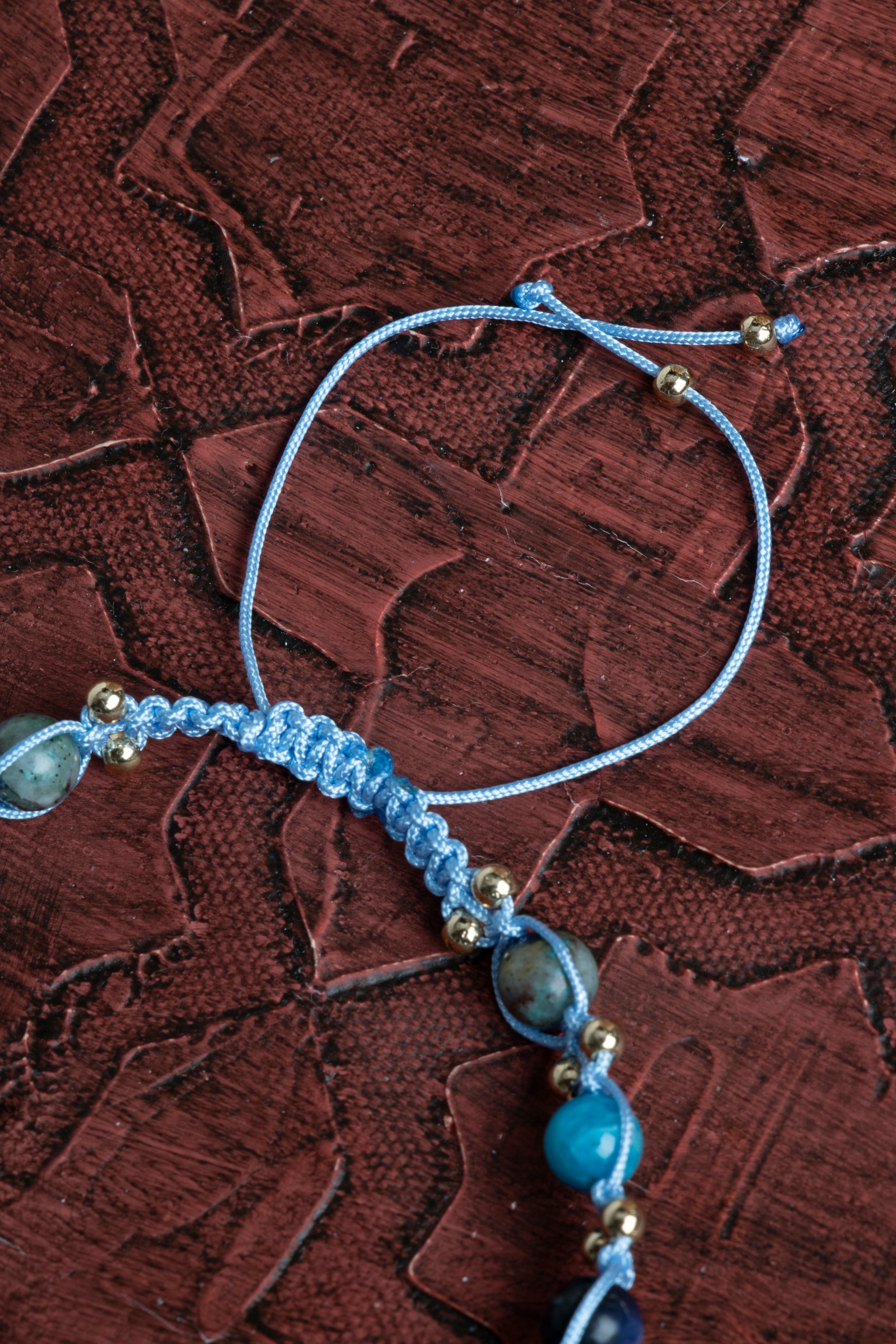 Sertifikalı Boğaz Çakrası Dengeleyici Doğal Taş Bileklik