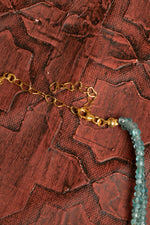 Sertifikalı Doğal Apatit &amp; İnci Gümüş Aksesuarlı Kolye