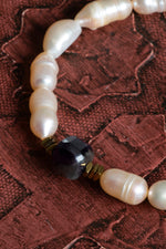 Sertifikalı Doğal Barok İnci &amp; Ham Kesim Ametist Bileklik – Saff Doğal Taş