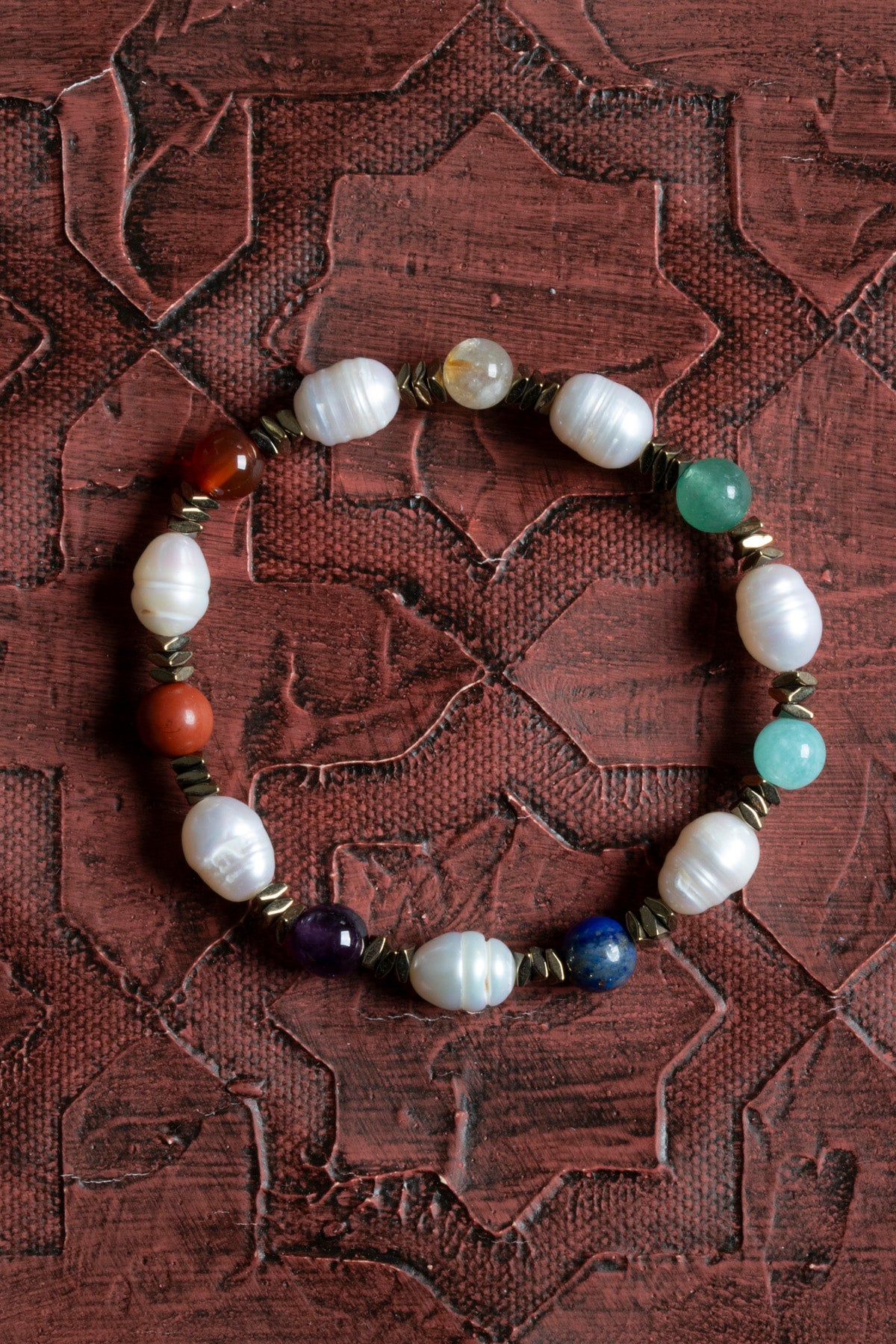 Sertifikalı Doğal İnci ve Çakra Taşları Bileklik – Saff Doğal Taş