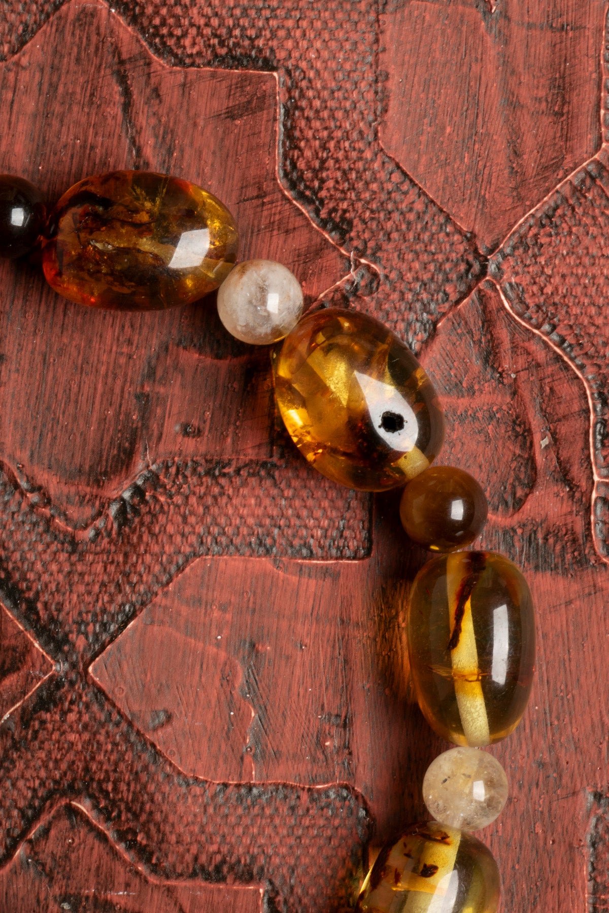 Sertifikalı Doğal Kehribar, Sitrin ve Kaplan Gözü Bileklik – Pozitif Enerji, Güç ve Koruma