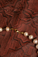 Sertifikalı Doğal Pembe İnci ve Hematit Kolye – Zarafet, Denge ve Koruma