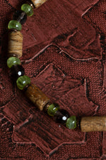 Sertifikalı Doğal Silindirik Kesim Jasper, Faset Dumanlı Kuvars &amp; Zebercet (Peridot) Bileklik – Saff Doğal Taş