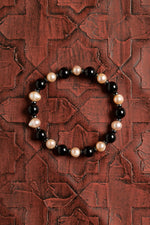 Sertifikalı Doğal Turmalin &amp; İnci Bileklik