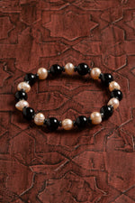 Sertifikalı Doğal Turmalin &amp; İnci Bileklik