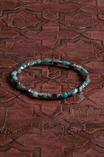 Sertifikalı Doğal Zümrüt &amp; Hematit Bileklik – Saff Doğal Taş