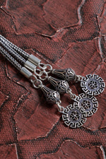 Sertifikalı Fasetli Sitrin Gümüş İmame Püskül Tesbih