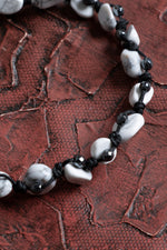 Sertifikalı Havlit &amp; Hamatit Doğal Taş Makrome Bileklik