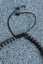 Sertifikalı Hematit &amp; Lapis Lazuli Doğal Taş Makrome Bileklik