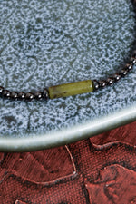 Sertifikalı Hematit &amp; Yeşim Doğal Taş Makrome Bileklik