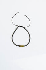 Sertifikalı Hematit &amp; Yeşim Doğal Taş Makrome Bileklik