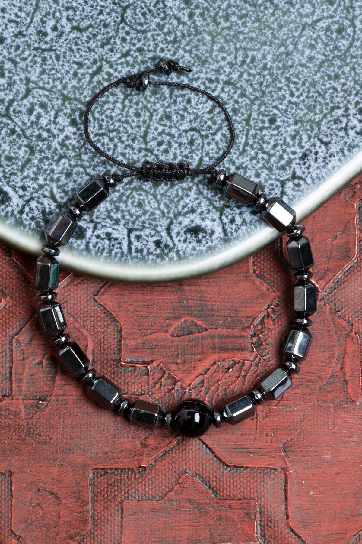 Sertifikalı Hematit ve Göz Akik Bileklik – Güçlü Zihinsel Denge ve Koruma