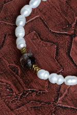 Sertifikalı İnci ve Dumanlı Kuvars Doğal Taş Bileklik