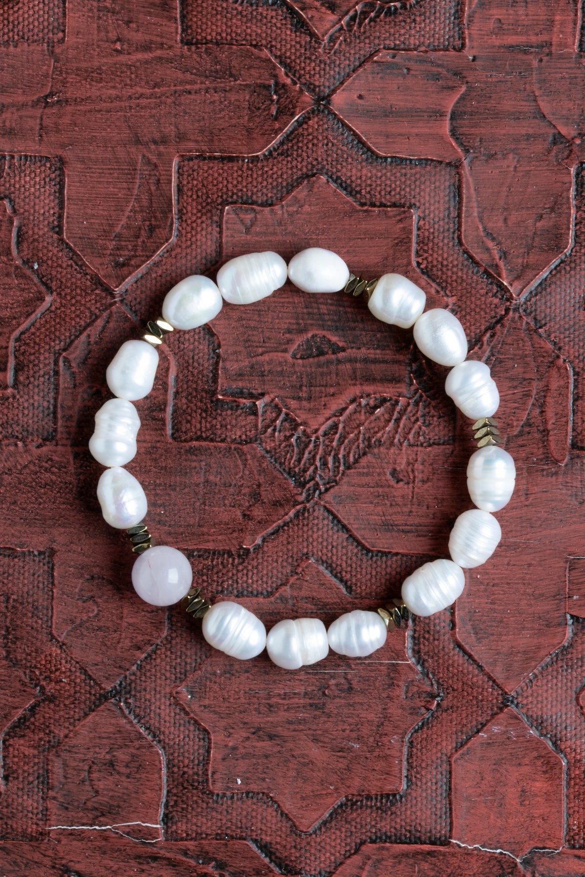 Sertifikalı İnci ve Hematit Doğal Taş Bileklik